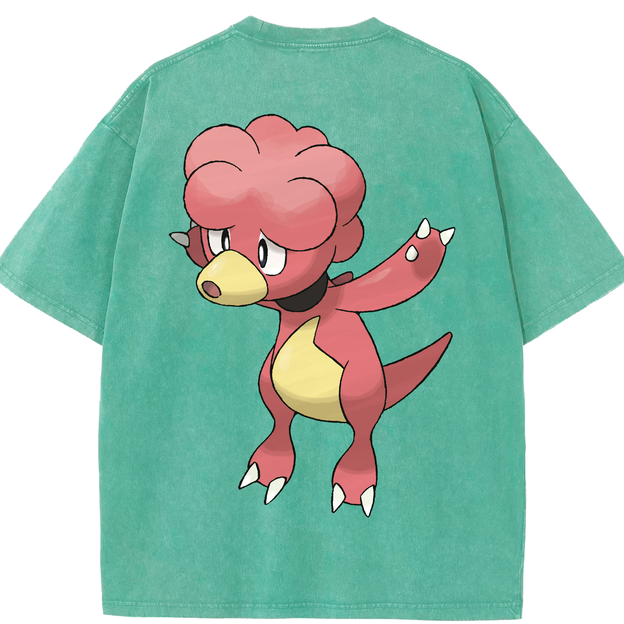 （画像用） ポケットモンスター Pokémon 綿100% ヴィンテージ風 半袖Tシャツ（背面プリント）